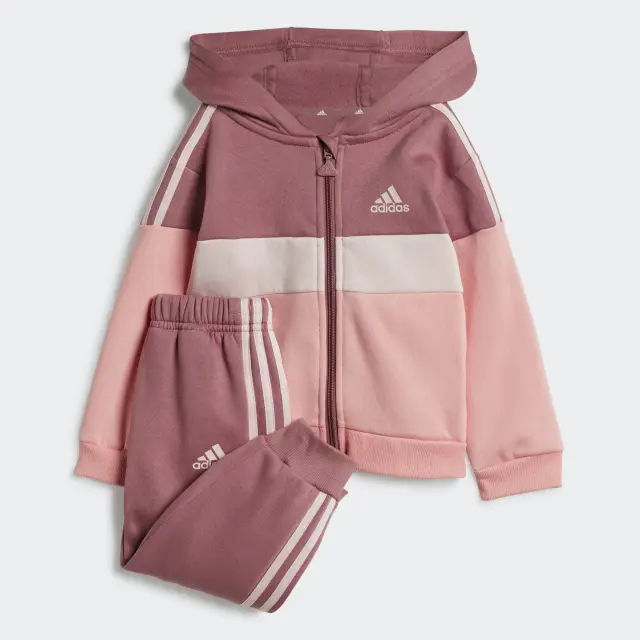 adidas Sportswear Unisex Infant 3Stripes Tiberio Fleece Track Suit Set Ροζ IV7394 (adidas Sportswear) - 86
