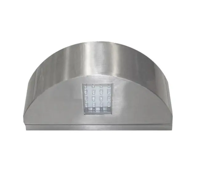LED ΦΩΤ.ΔΙΠΛΟ ΗΜΙΚΥΚΛΙΟ ΕΠΙΤΟΙΧΟ ΑΛΟΥΜΙΝ 3.3W ΜΠΛΕ ΣΑΤΙΝΕ