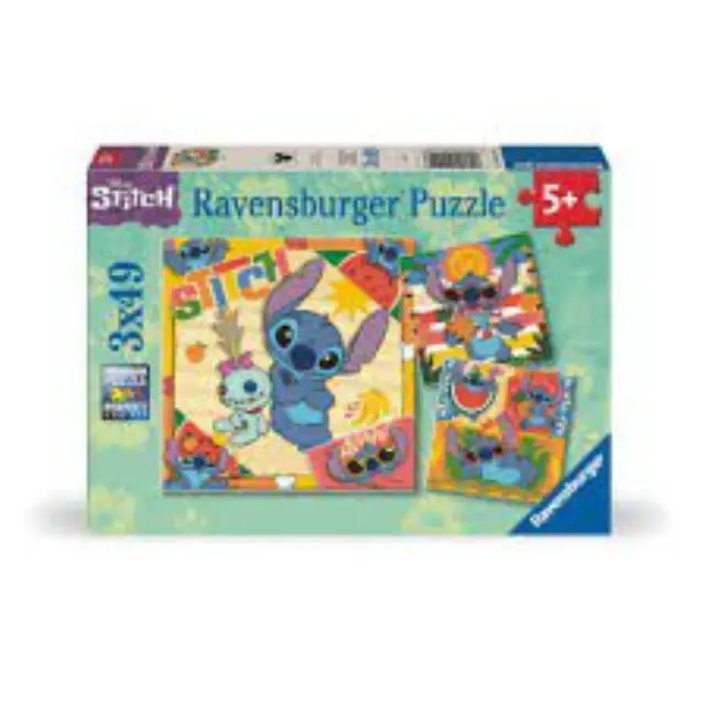 Ravensburger® Disney Puzzle: Stitch - Aloha (3x49 pcs)