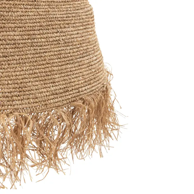 Φωτιστικό οροφής κρεμαστό Rattan σε φυσικό Φ100x100-103 εκ. 3