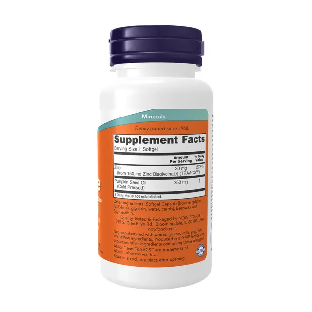 Now Foods Zinc Glycinate Softgels 2