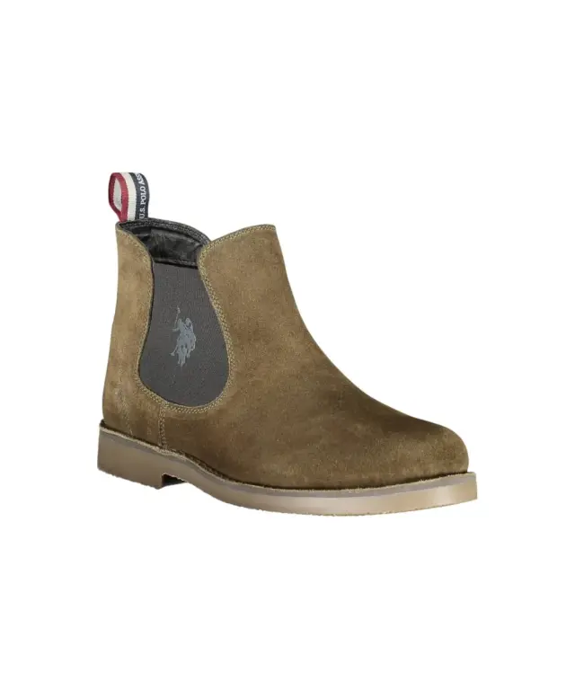 U.S. Polo Assn. - Ανδρικά Μποτάκια Σουέτ με λάστιχο MUST001/MBS2-MIL002 Πράσινο - 45 2