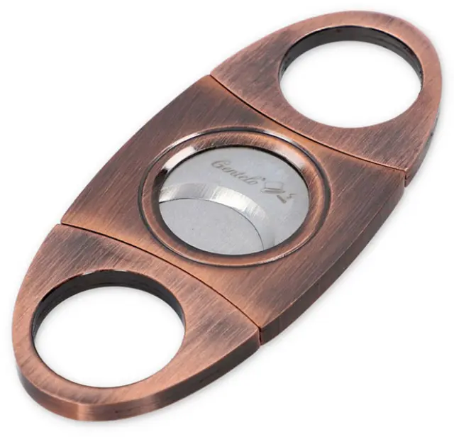Κόφτης Πούρων Gentelo Cigar Cutter Metal Copper 2-Blade - 9cm (8016) 3
