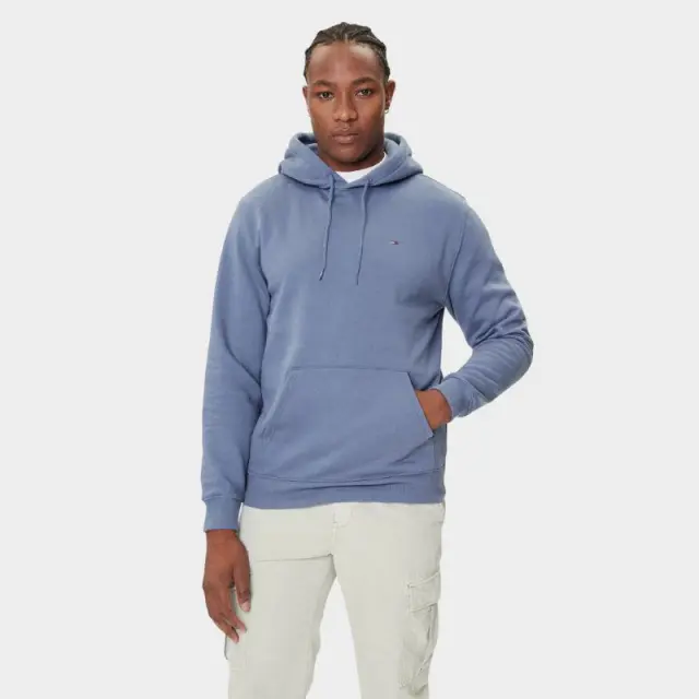 Tommy Hilfiger - Ανδρικό Φούτερ Flag Regular Fit DM0DM20742-PO6 Μπλε - 2XL