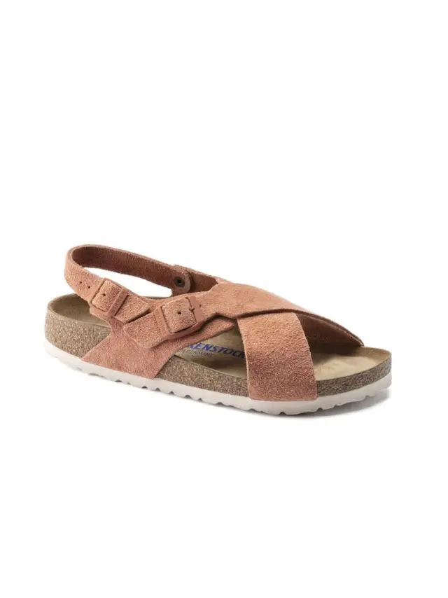 Birkenstock Πέδιλα Γυναικείο δέρμα suede Ροζ BIR/TULUM SOFT 1022562 E/RED 2