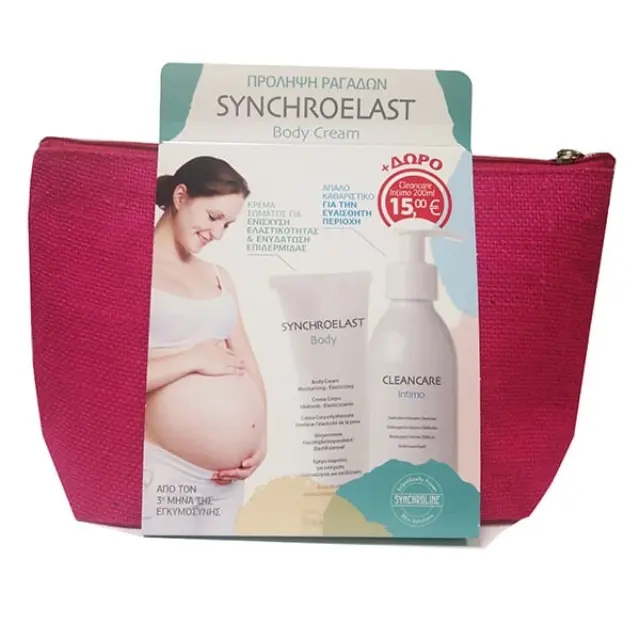 Synchroline Synchroelast Promo με Body Cream Συσφικτική κρέμα Σώματος, 200ml + Δώρο Cleancare Intimo, 200ml