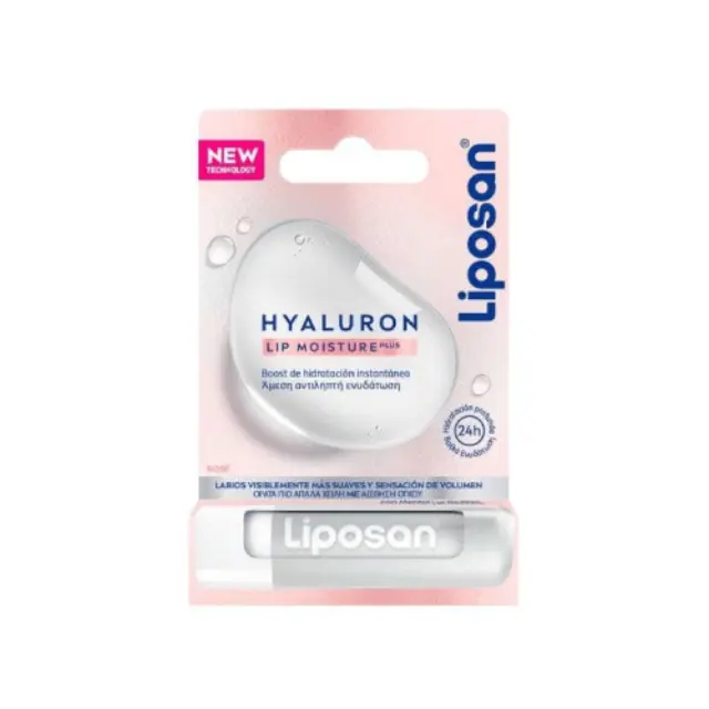 Liposan Hyaluron Lip Moisture Plus Rose Ενυδατικό Balm για Ορατά πιο Απαλά Χείλη με Αίσθηση Όγκου, 5.2g