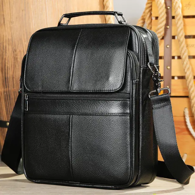 Δερμάτινο Ανδρικό Τσαντάκι Ώμου Cardinal 6172 μαύρο - One Size 3