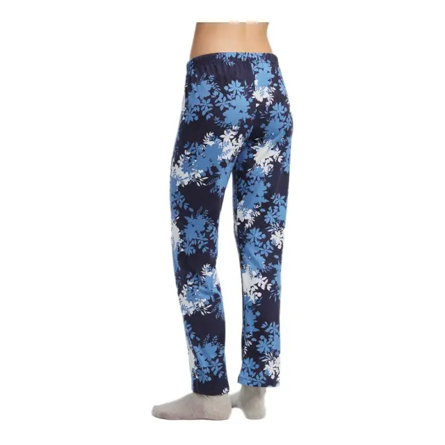 Minerva Γυναικείο Παντελόνι Πυτζάμας Εμπριμέ, Χρώμα Marin-Raf Flowers 2