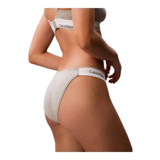 Calvin Klein Γυναικείο Σλιπ Side Logo, Χρώμα Grey Heather 3