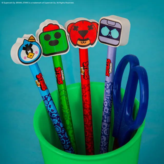 Μολύβι με σβήστρα Brawl Stars Pencil with Eraser Nita 3