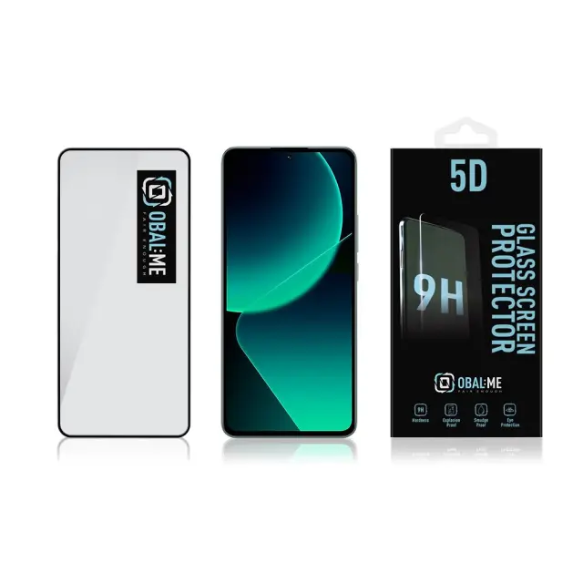 OBAL:ME 5D Glass Screen Protector for Xiaomi 13T Black 3