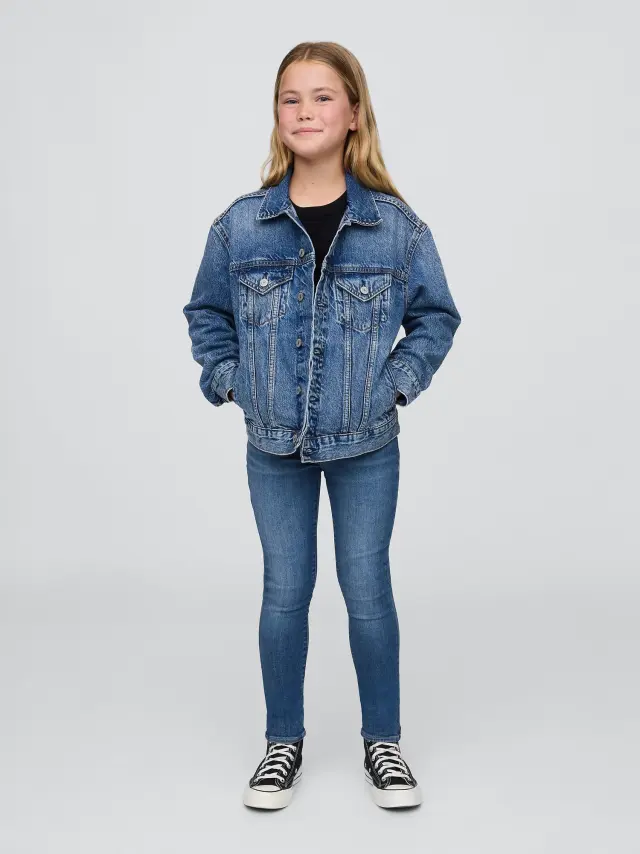 Μπλε Παιδικό Pull-On Jeggings Παντελόνι με Τεχνολογία Max Stretch New medium wash