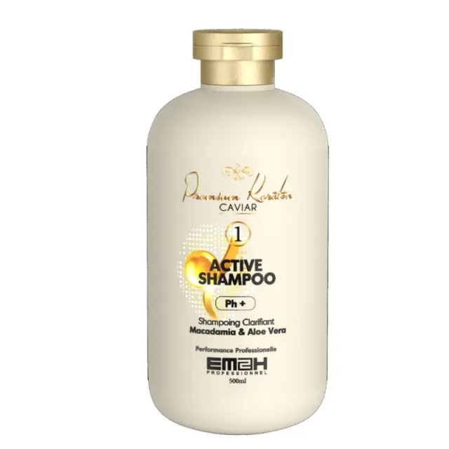 EM2H Professional Premium Keratin Caviar Active Shampoo Σαμπουάν για Βαθύ Καθαρισμό 500ml