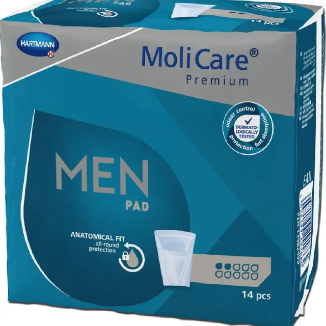 HARTMANN MoliCare Premium Men Pad Eπίθεμα Ελαφράς Ακράτειας για Άντρες 2 σταγόνων 14τμχ