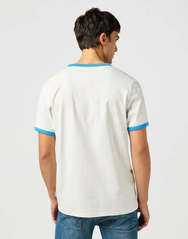 Wrangler Ανδρικό Ringer T-Shirt 112362795 – Vintage White - S 2