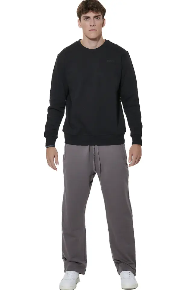 Body Action Men Ess FT Pants Grey 023629-01-03B - 3XL 3