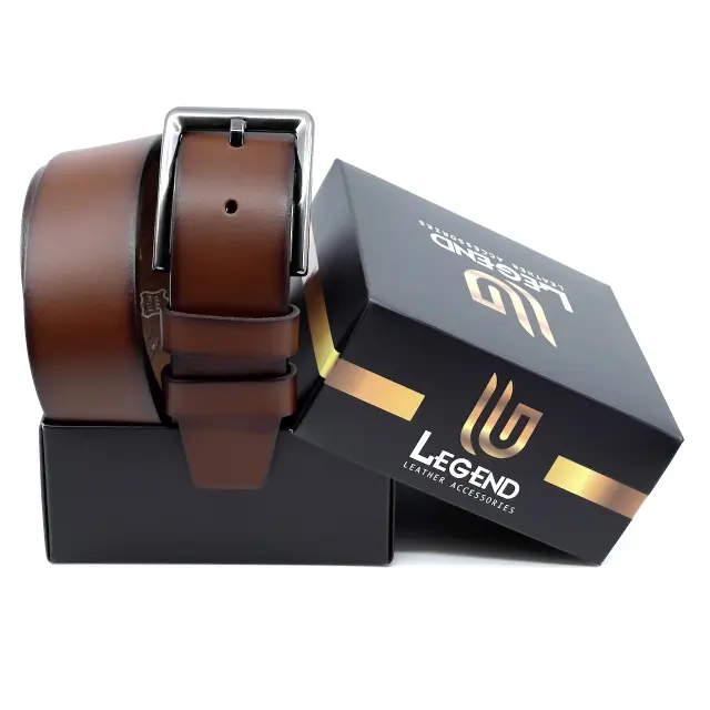 Κονιάκ Δερμάτινη Ζώνη Full Grain 4 cm - 145cm 3