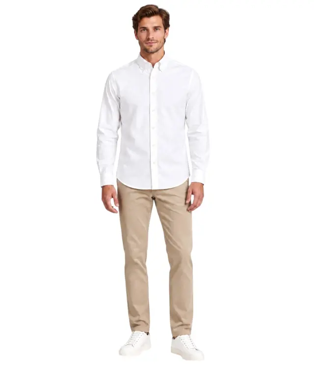 Norway Nautical School - Ανδρικό Μακρυμάνικο Πουκάμισο 853101-WHITE Λευκό 2