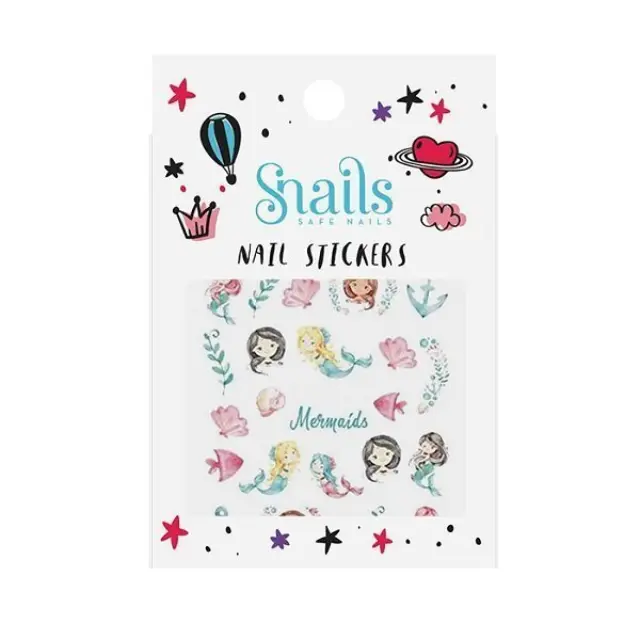 Snails Nail Stickers Mermaids Αυτοκόλλητα Νυχιών για Παιδιά