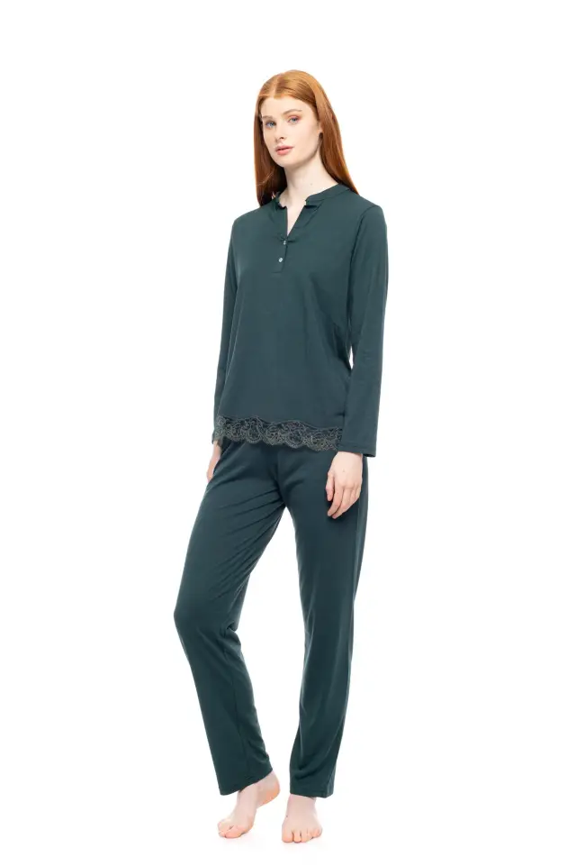 W1756 - Dark Green - PYJAMA NIGHT LOVERS SOLID 2