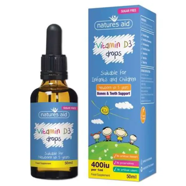 Natures Aid Vitamin D3 Drops for Kids 50ml