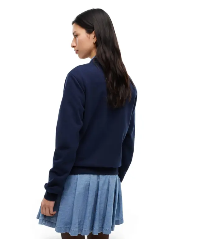 Tommy Hilfiger - Γυναικείο Φούτερ Flag Badge Crew Neck DW0DW23906-C1G Μπλε Σκούρο 3