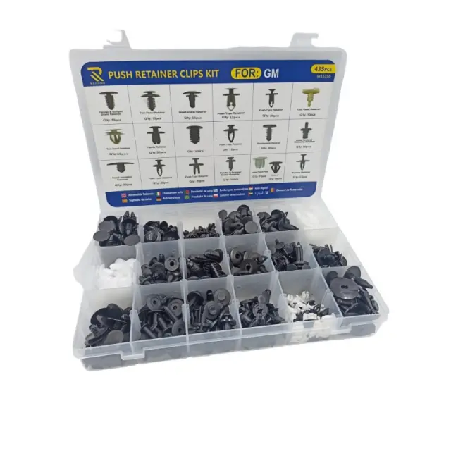 RCHANG ΠΛΑΣΤΙΚΑ PUSH PIN CLIPS ΑΥΤΟΚΙΝΗΤΟΥ ΣΕΤ 435ΜΧ W11316
