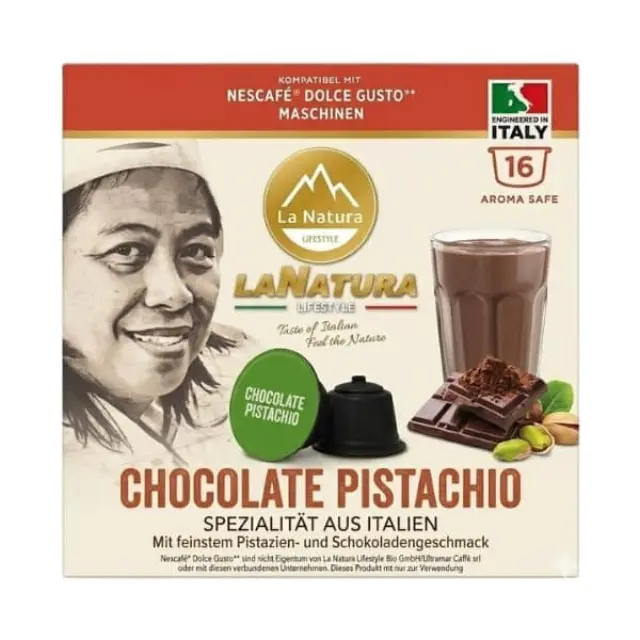 La Natura Lifestyle Chocolate Pistachio 16 τμχ | Dolce Gusto