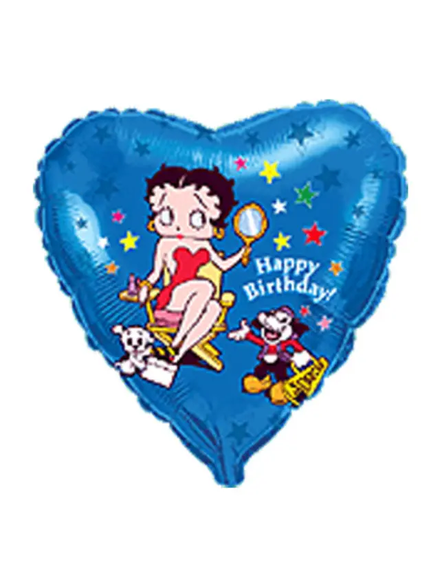 Μπαλόνι φοιλ 18 Happy Birthday /46εκ Betty Boop ασυσκεύαστο