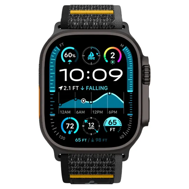 Λουράκι Spigen Athlex Air Apple Watch (44/ 45/ 46/ 49mm) Active Μαύρο N68660 3