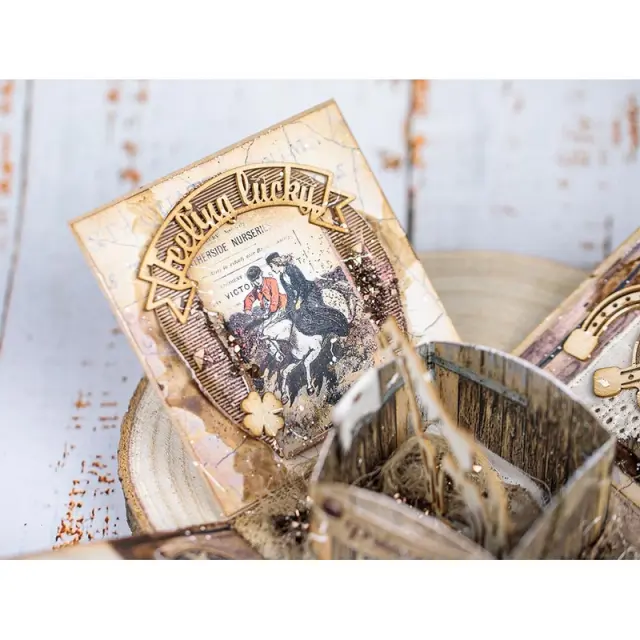 Die Cuts Chipboard Stamperia 15x30cm, Romantic Horses 2