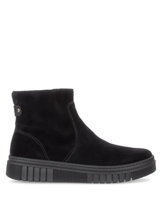 Gabor Μποτάκια Γυναικείο δέρμα Nubuck Μαύρο GAB/800802 001-BLACK - 42 3