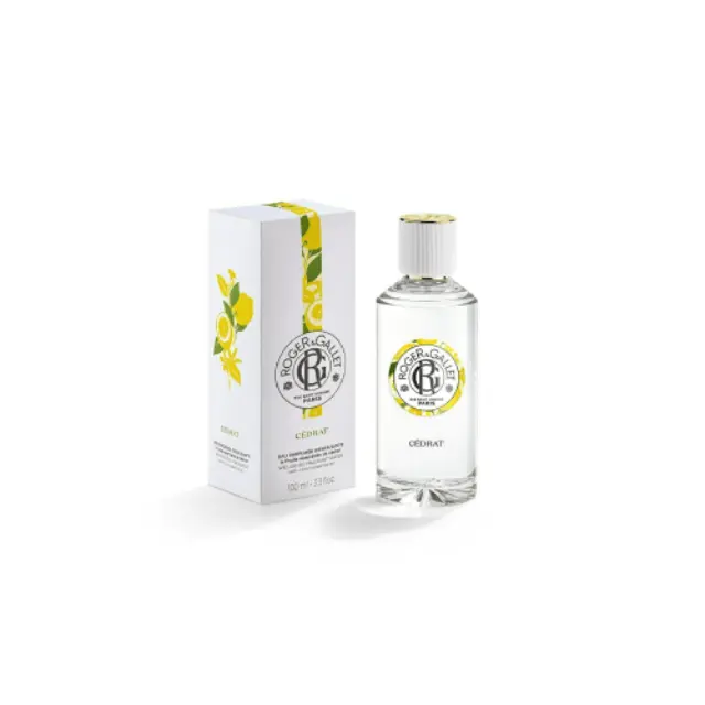 Roger & Gallet Cedrat Eau Parfumée Βienfaisante Άρωμα Εμπλουτισμένο με Αιθέριο Έλαιο Κίτρου, 100ml