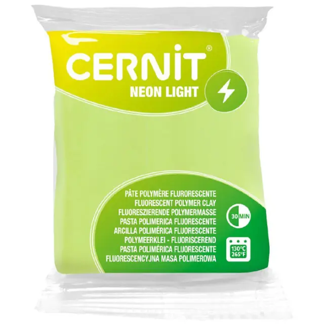 Πολυμερικός Πηλός Cernit Neon Light No700 - Yellow - 56gr
