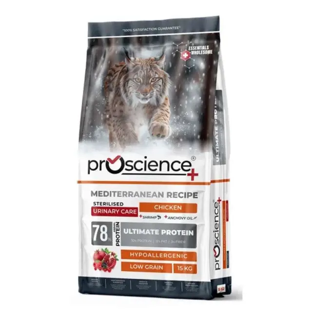 Proscience Ξηρά Τροφή Γάτας Sterilized Urinary Chicken 15kg Μονόχρωμο