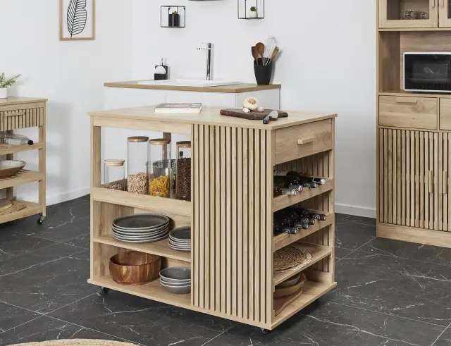 Νησίδα Κουζίνας Klaus Home Deco Factory με διαστάσεις 105x60x90cm HD0309