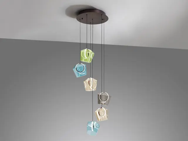 Ingrid 279734 – Κρεμαστό Φωτιστικό Οροφής 6L Colours LED Dimmable Bronze