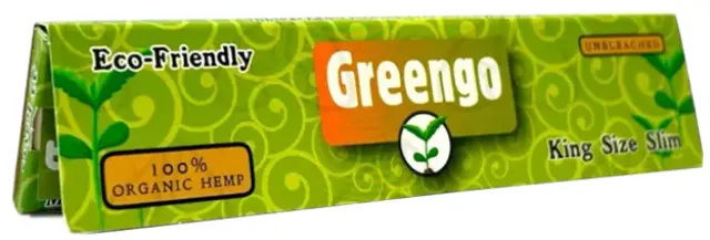 Greengo Χαρτάκια - Organic Hemp King Size Slim Unbleached 50τεμ. 2