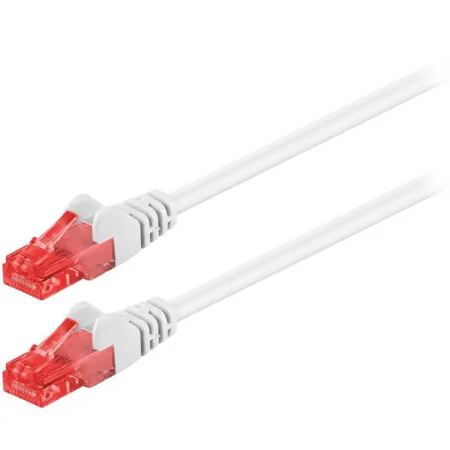 Καλώδιο δικτύου CAT 6, U/UTP, 0.50m σε λευκό χρώμα.