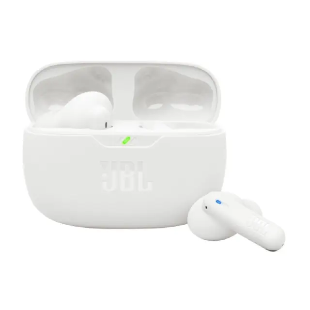 JBL Wave Beam 2 ANC White – Ασύρματα Bluetooth 5.3 Ακουστικά In-Ear με Pure Bass, 4 Μικρόφωνα, IP54 + 40 Ώρες