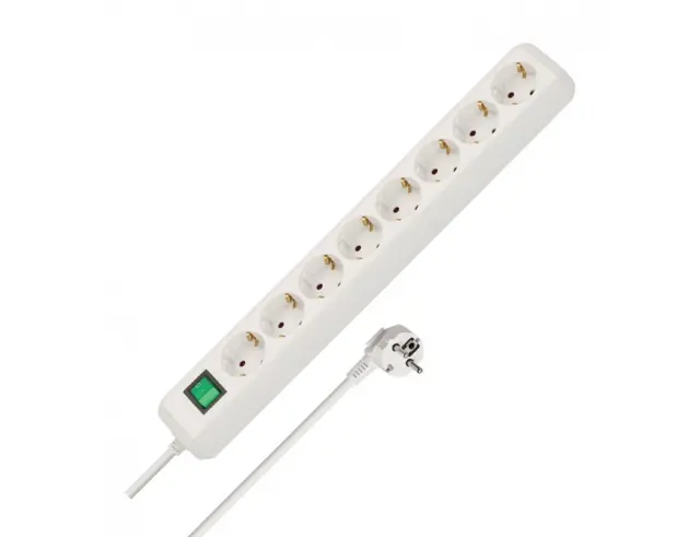 Πολύπριζο Brennenstuhl 1159320028 - 8x Schuko - Με Διακόπτη On/Off - Καλώδιο 3m - White1159320028