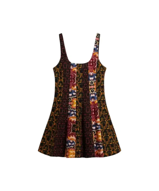 Desigual - Γυναικείο Φόρεμα Beattle Patch Lacroix 26SWVW58-4086 Κίτρινο - XS
