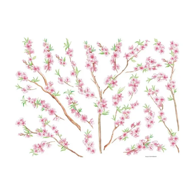 Αυτοκόλλητα Τοίχου Βινυλίου Ango Peach Branch 44232 2