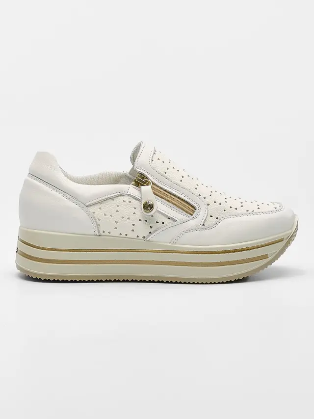 Imac Sneakers Γυναικείο δέρμα Άσπρο IMA/756950 WHITE 3
