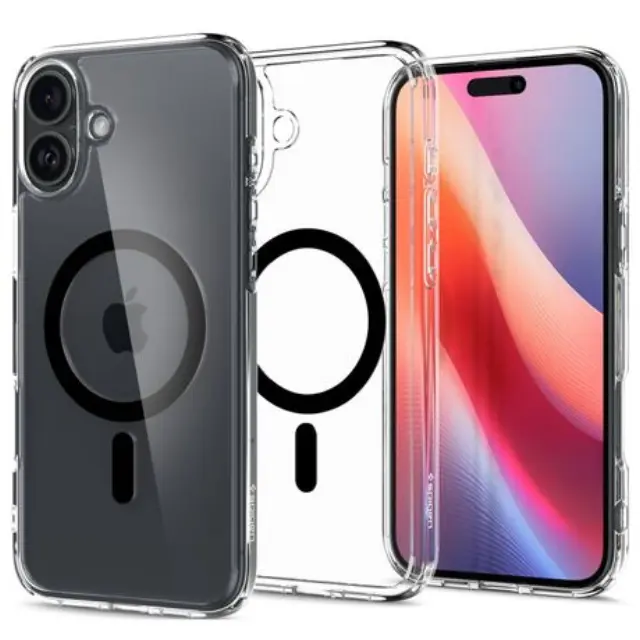 Θήκη TPU & PC Spigen Apple iPhone 16 Plus MagSafe Ultra Hybrid Μαύρο N65942
