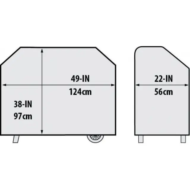 Κάλυμμα Ψησταριάς για PELLET CROWN 500 124 x 56 x 97cm - Broil King 3
