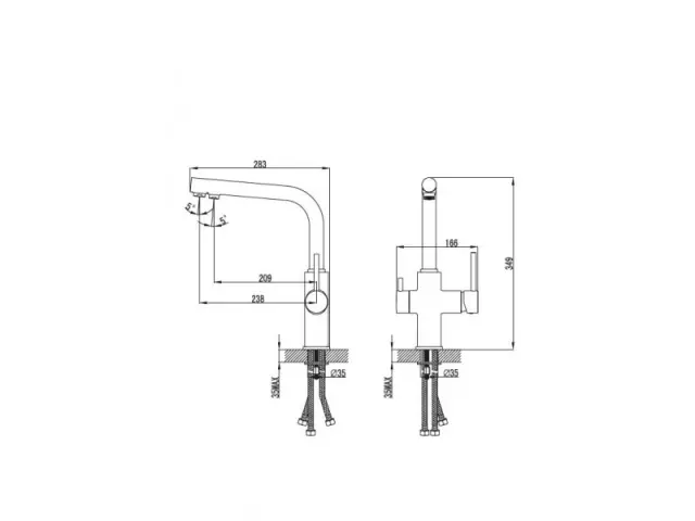 Μπαταρία νεροχύτη A-86C (FM56A86C) CHROME 2