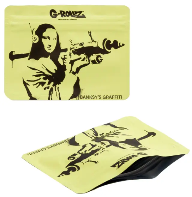 G-Rollz Σακουλάκι Ασφαλείας Zip - Banksy's Mona Launcher (105x80mm) 3