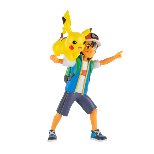 Pokemon - Battle Feature Figure - Ash AND Pikachu W10 PKW2473